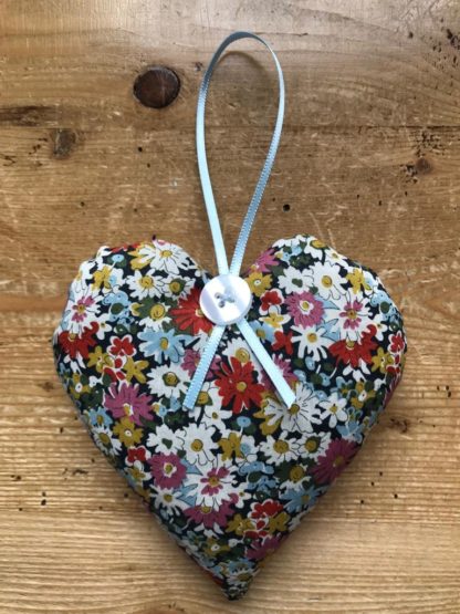 Flax & Mallow lavender hearts - Liberty Print