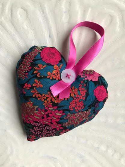 Flax & Mallow lavender hearts - Liberty Print